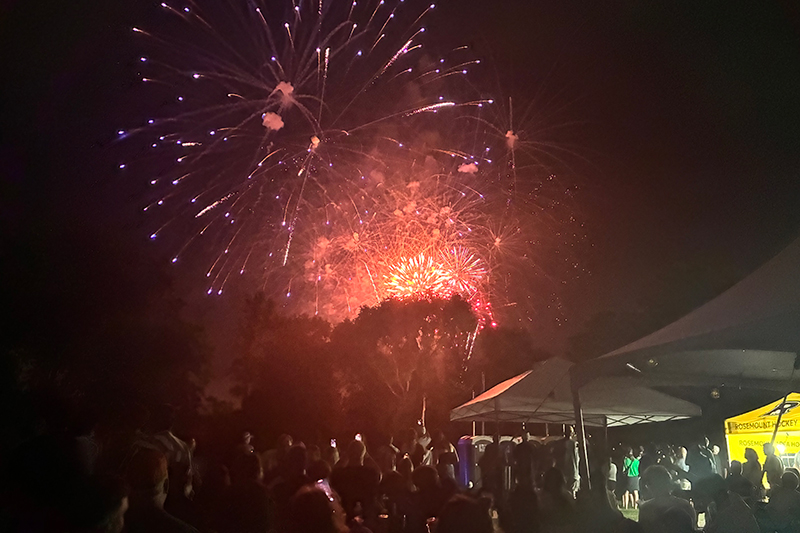 Red Fireworks